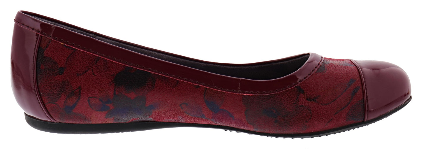 Softwalk Women's Napa Wide Width Slip On Ballerina Flats