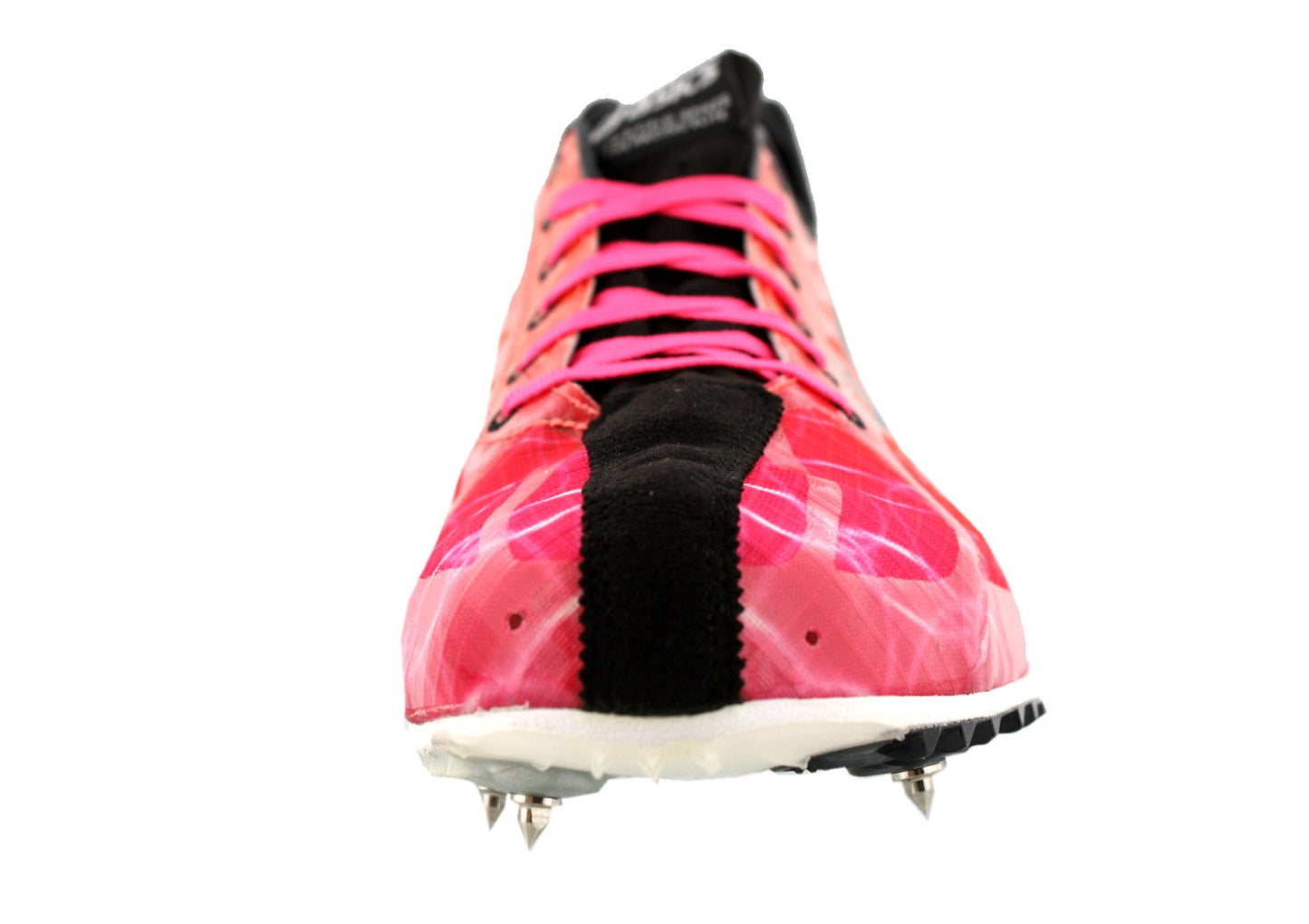 
                  
                    Front of KnockoutPink/Black/Flame 529603 ASICS Gunlap Men's Track Shoes with Removable Spikes
                  
                