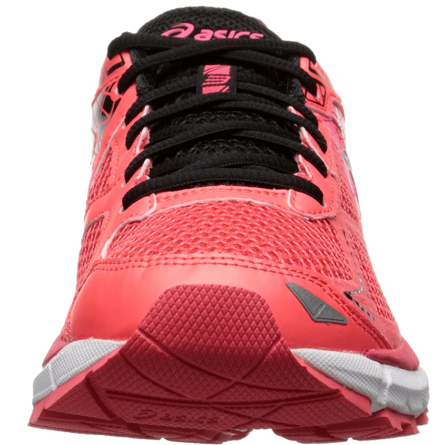 
                  
                    Front o f Hot Pink/Silver/Black ASICS Women Walking Trail Cushioned Running Sneakers
                  
                