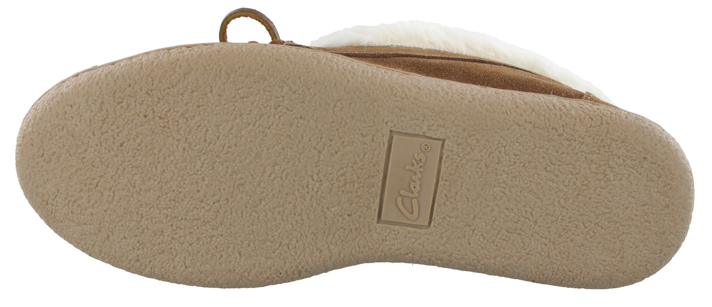 
                  
                    Clarks Women Warm Cozy Easy On Slip On Booties Slippers
                  
                