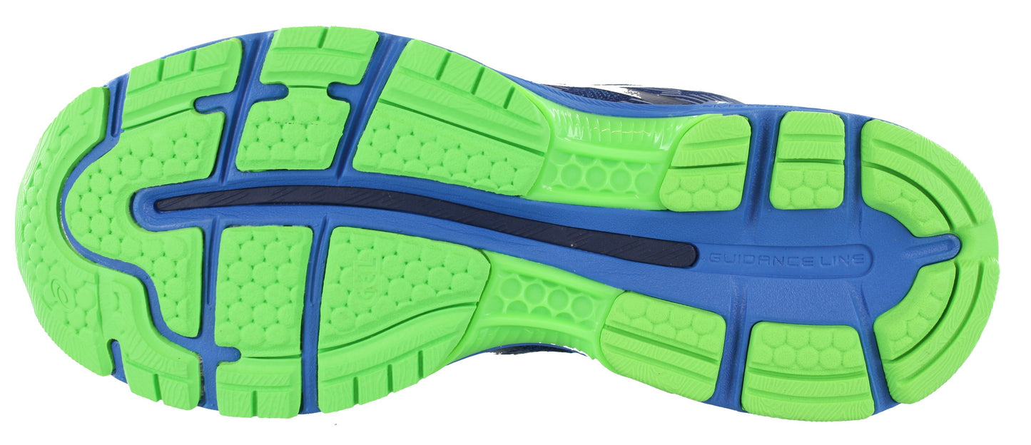 
                  
                    Sole of Blue/Blue/Reflective ASICS Gel Nimbus 19 Lite Show Running Sneakers
                  
                