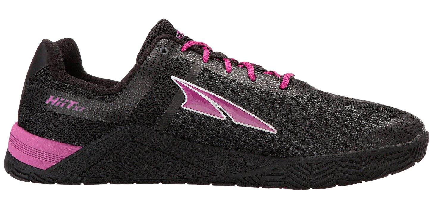 Medial of Black/Purple Altra Womens Cross-Training Gym PowerSole Crossfit Workout Shoes Hiit Xt