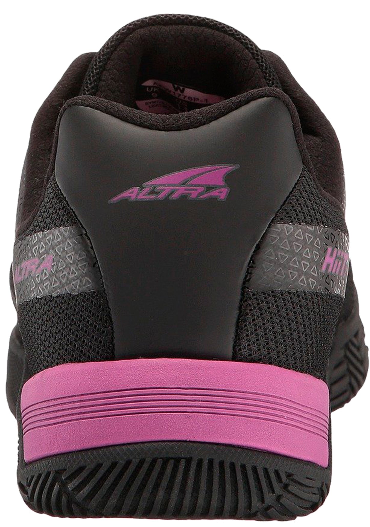 Back of Black/Purple Altra Womens Cross-Training Gym PowerSole Crossfit Workout Shoes Hiit Xt