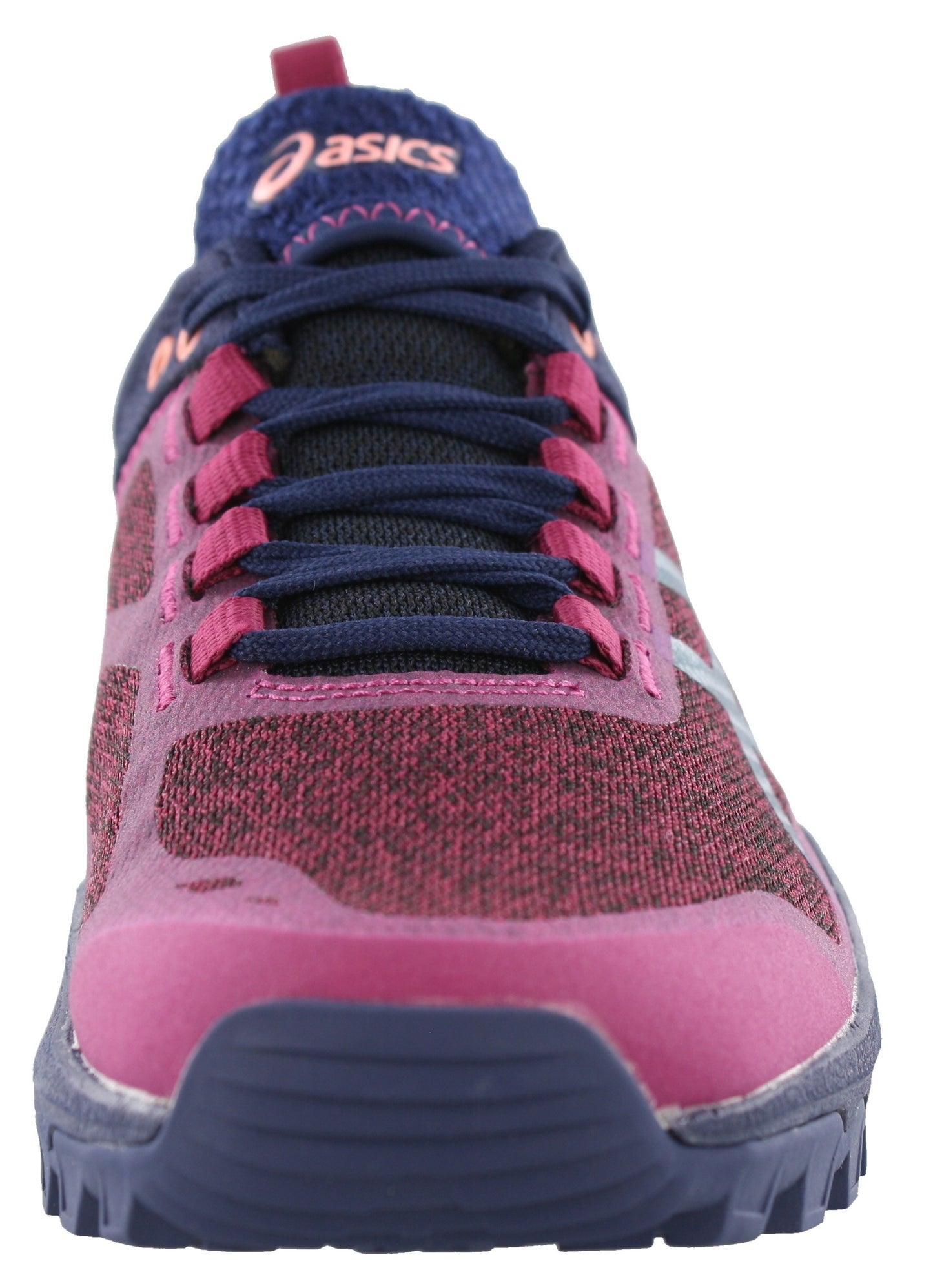 
                  
                    Front of Baton Rouge/Indigo Blue/Begonia Pink ASICS Women Trail Walking Cushioned Running Shoes Gecko XT
                  
                