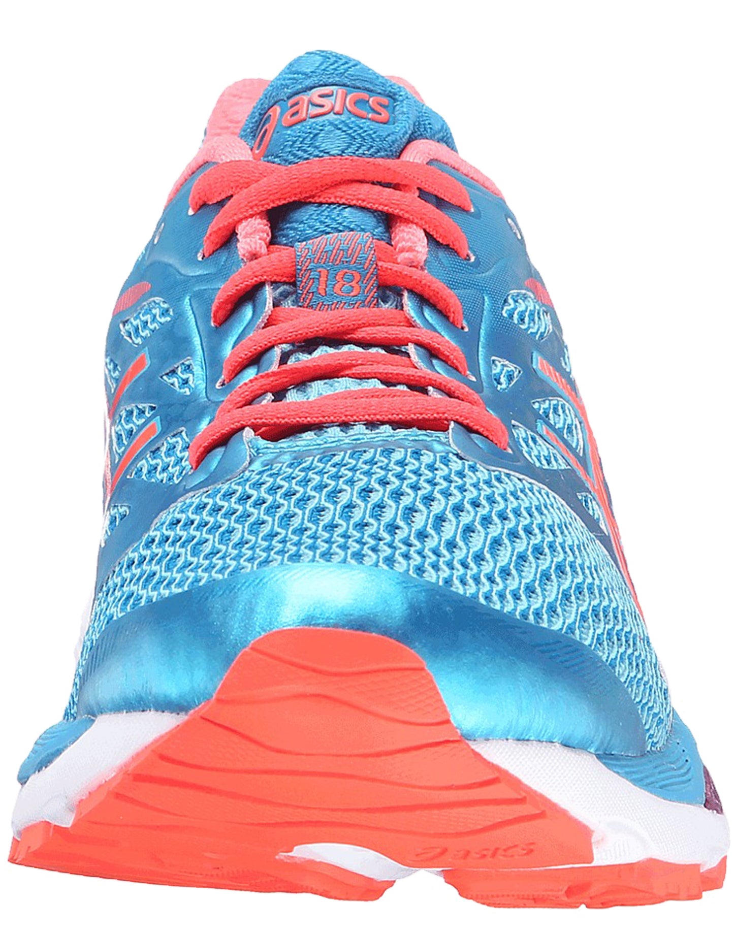 
                  
                    Front of Aquarium/Coral/Blue18 ASICS Women Walking Trail Cushioned Running Shoes Cumulus 18
                  
                