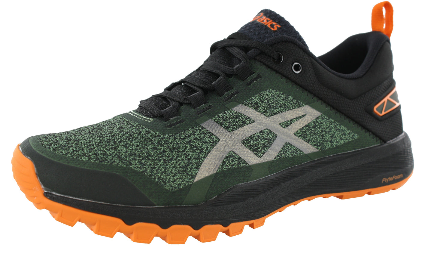 
                  
                    Left side of cedar green and black ASICS Men Gecko XT Trail Running Shoes
                  
                