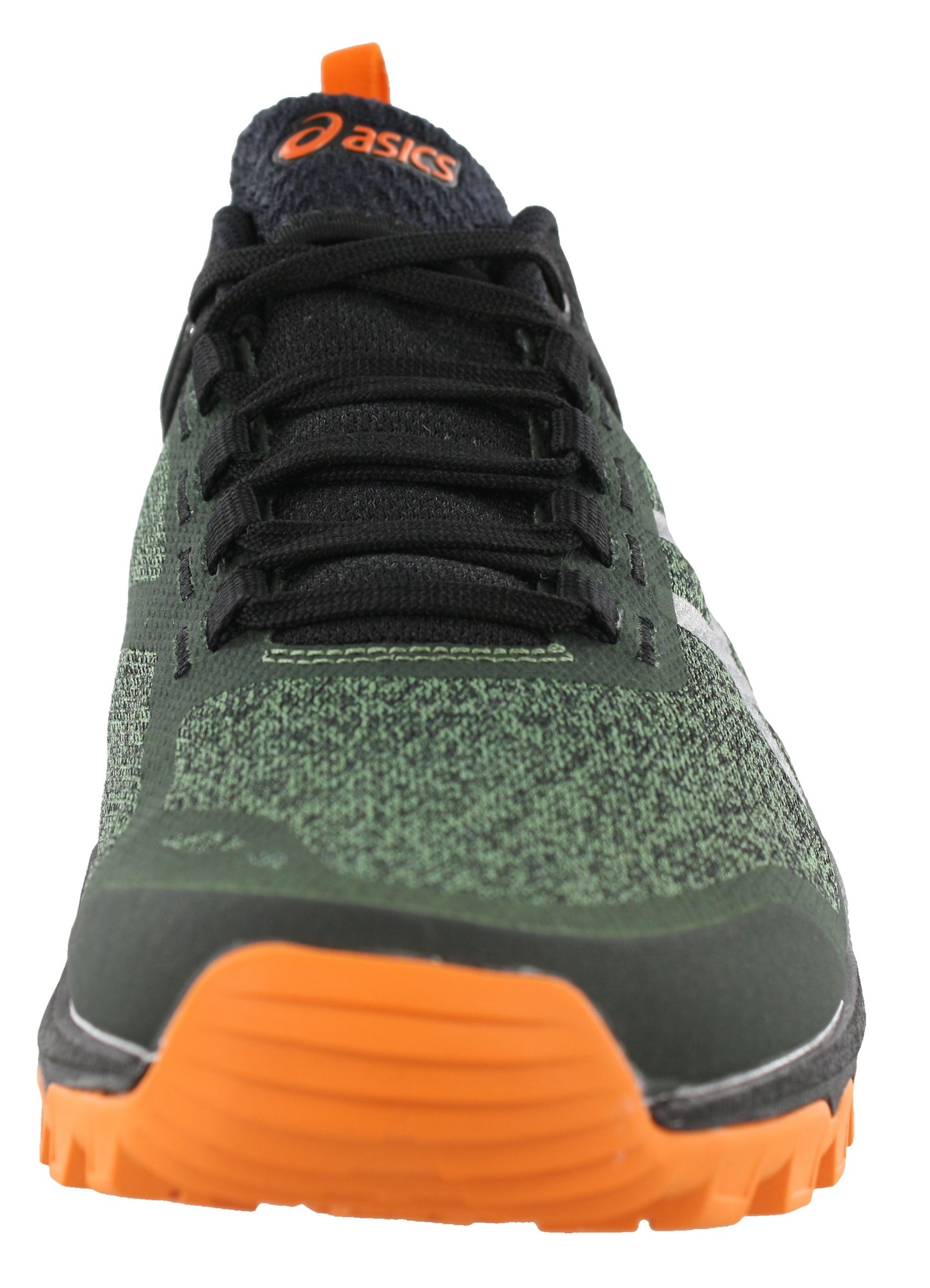 
                  
                    Front of of cedar green and black ASICS Shoes running Gecko XT - Men
                  
                