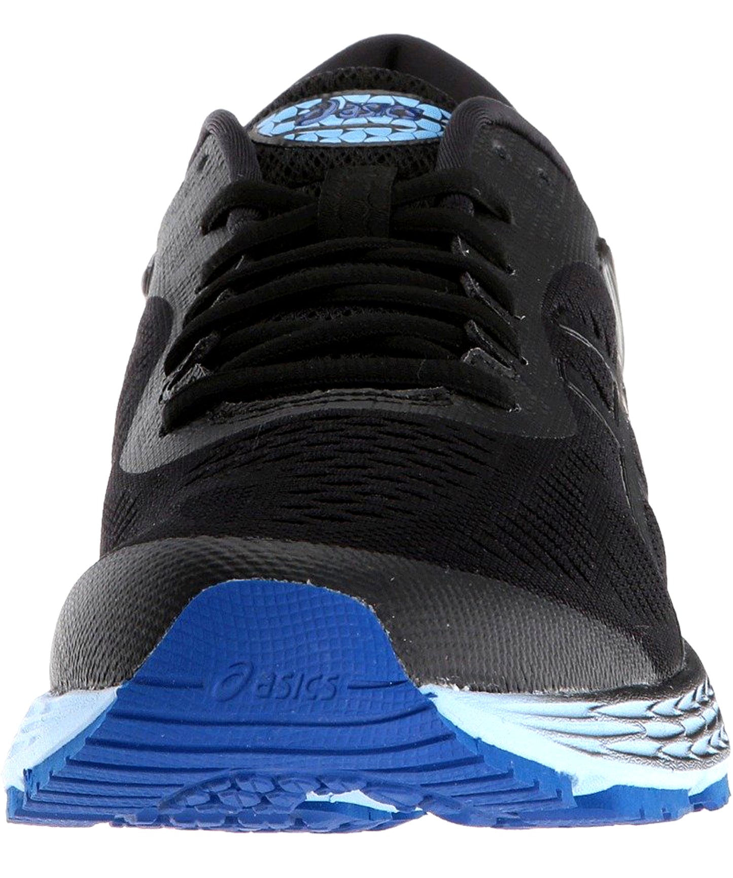 Front of Black/AsicsBlue25 ASICS Women Walking Stability Support Running Shoes Kayano 25