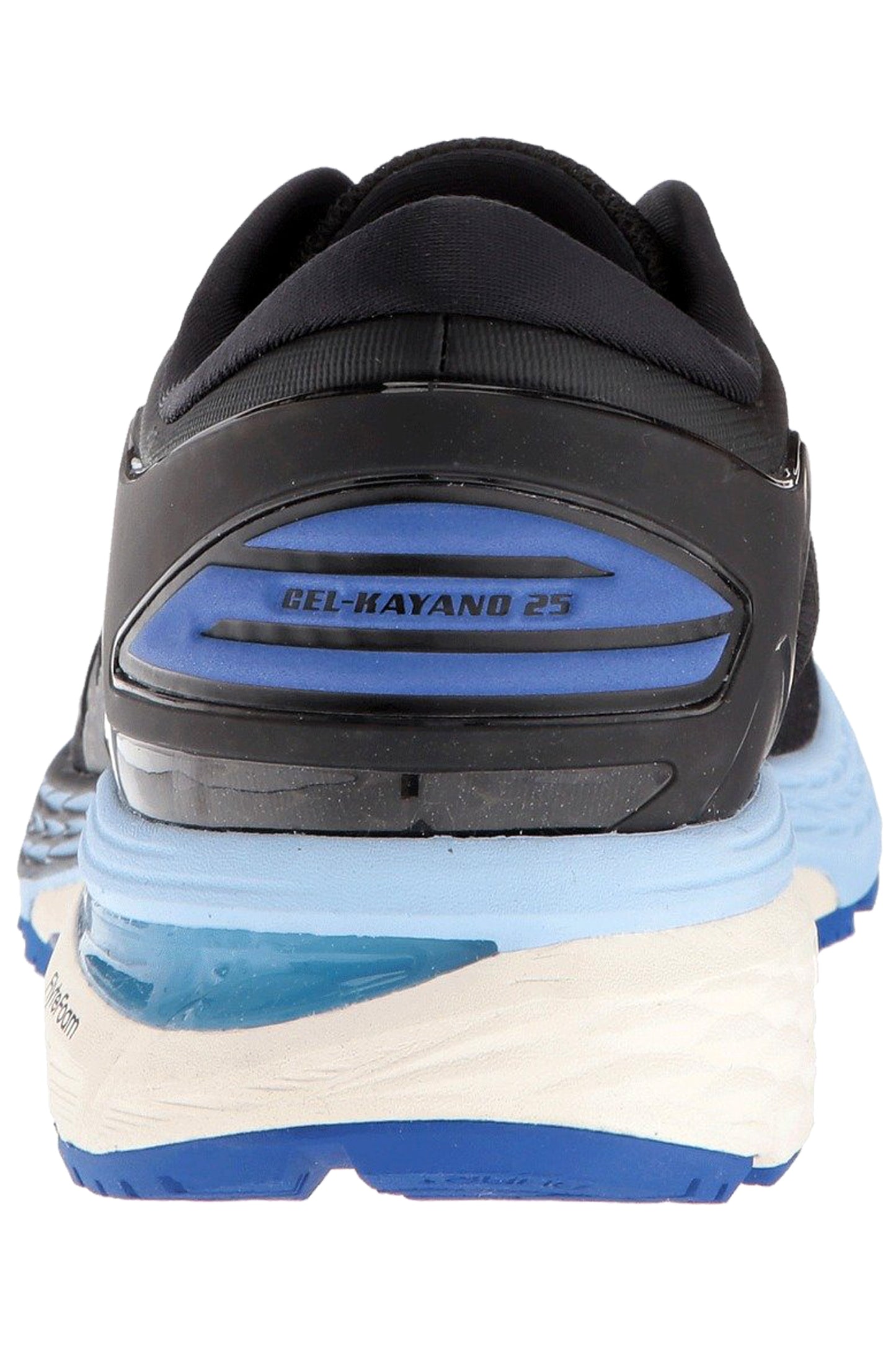 Back of Black/AsicsBlue25 ASICS Women Walking Stability Support Running Shoes Kayano 25