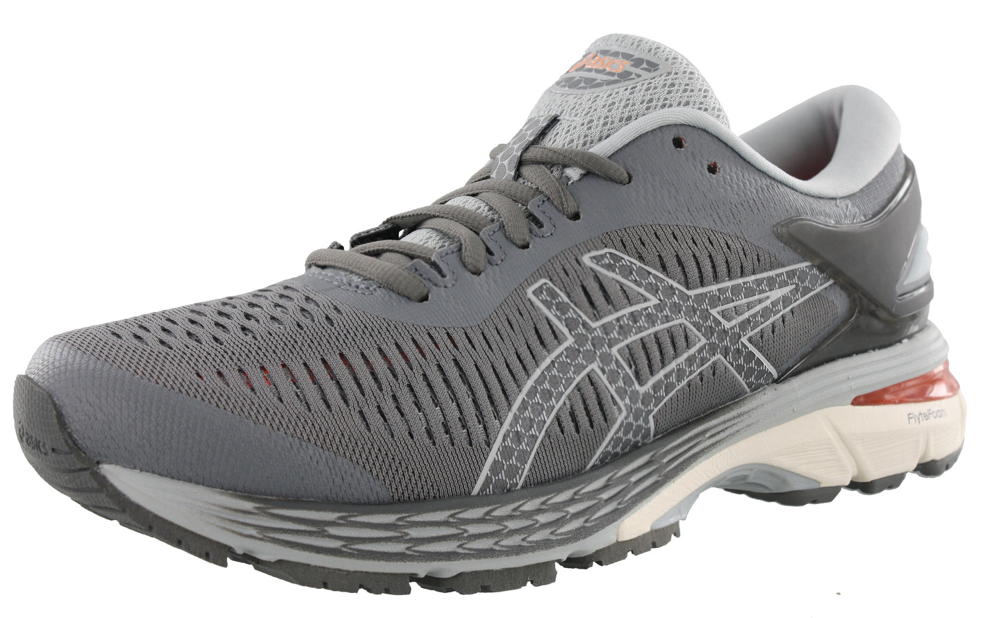 Side of Carbon/MidGrey25 ASICS Women Walking Stability Support Running Shoes Kayano 25