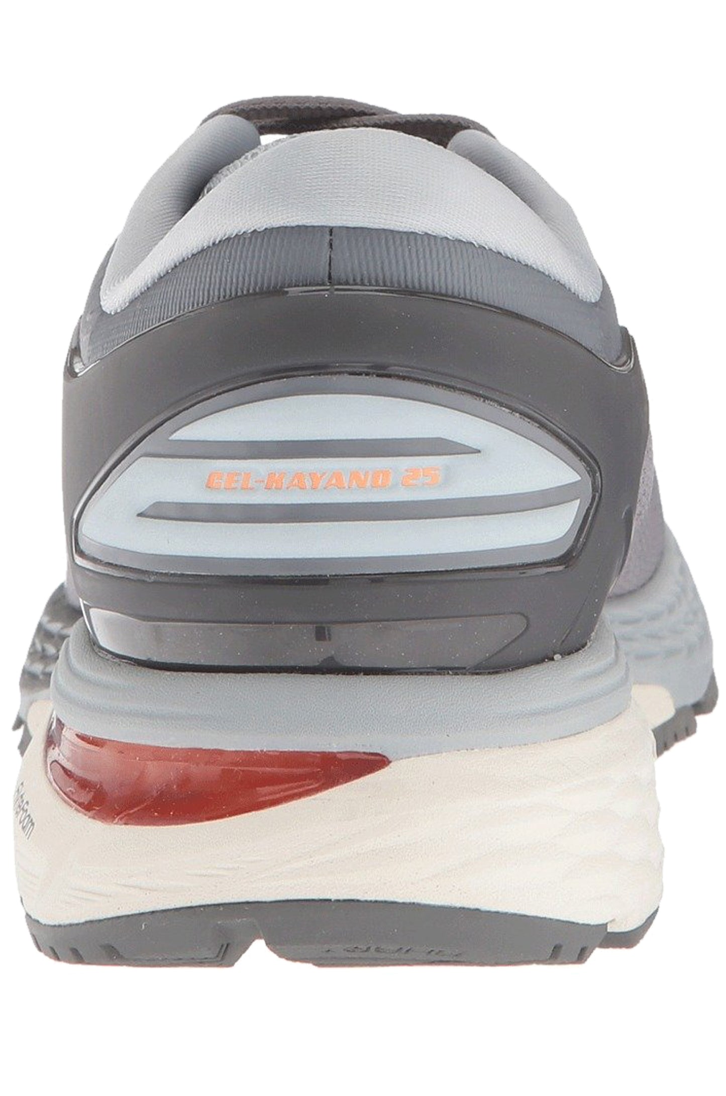 Back of Carbon/MidGrey25 ASICS Women Walking Stability Support Running Shoes Kayano 25