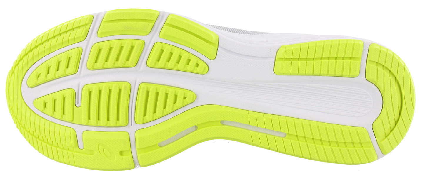 Sole of Mid Grey/White/Yellow ASICS Men Walking Cushioned Running Shoes Roadhawk FF