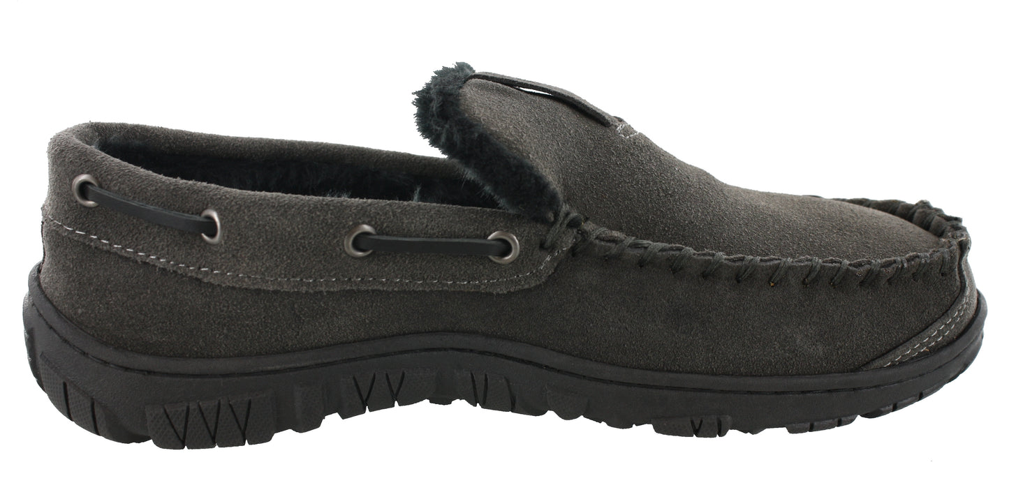 Clarks Men Warm Cozy Easy On Slip On Moccasin Slippers Warren