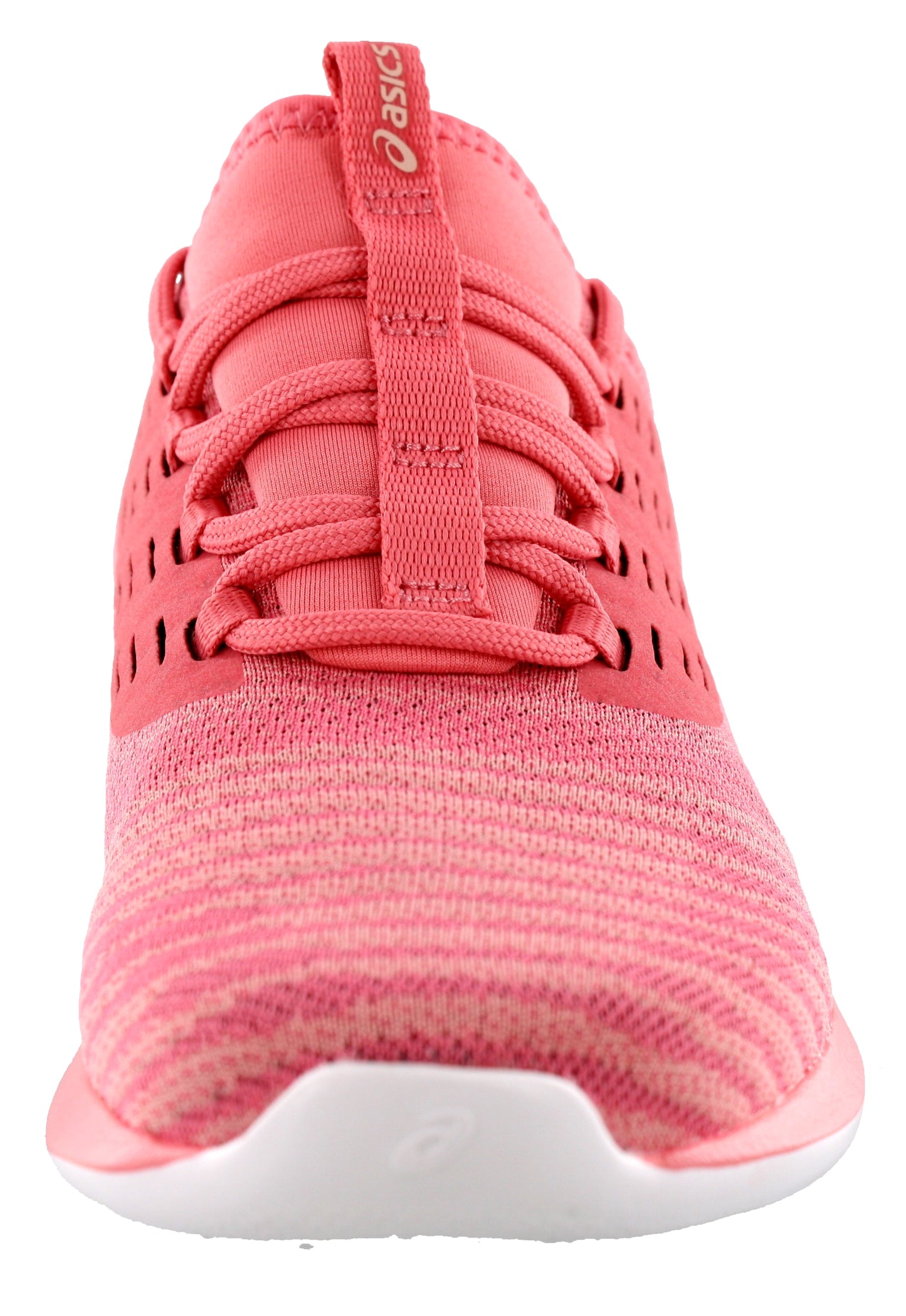 Front of Peach Petal and Frosted Rose ASICS Fuzetora Twist Lightweight Walking Shoes