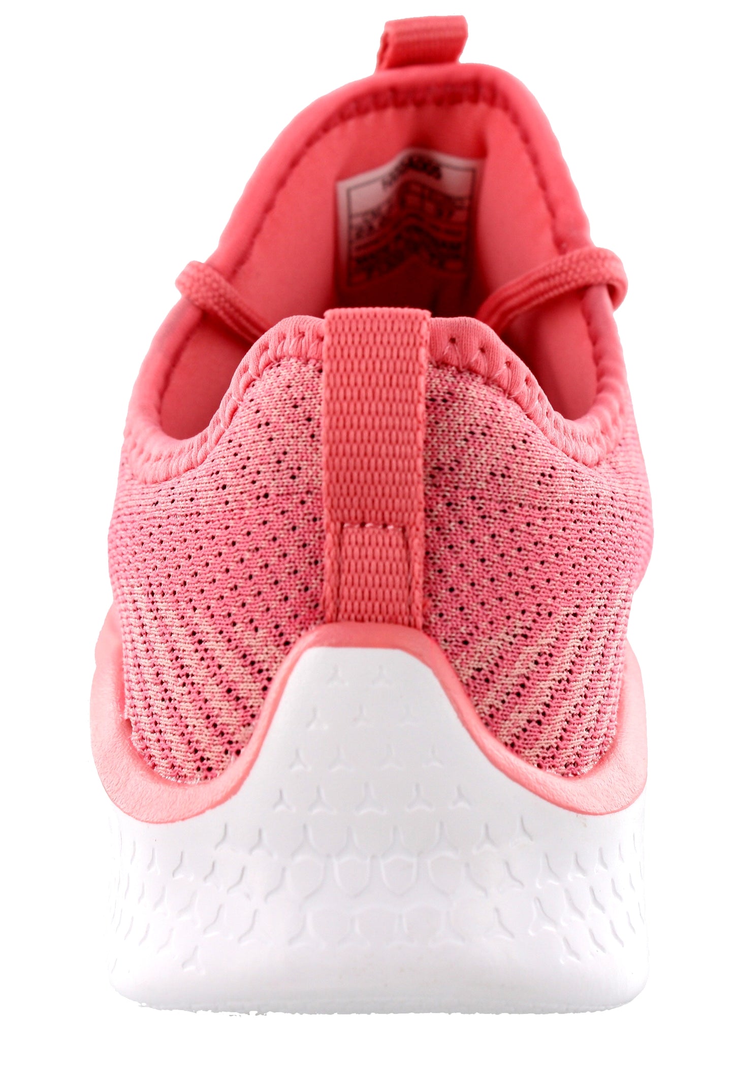 Back of Peach Petal and Frosted Rose ASICS Fuzetora Twist Lightweight Walking Shoes