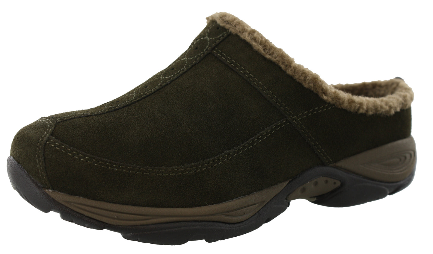 Easy Spirit Women Warm Cozy Slip On Clog Slippers Exchange