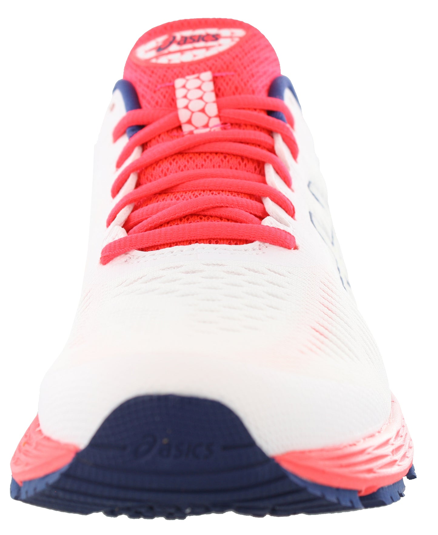 Front of White / White 25 ASICS Women Walking Stability Support Running Shoes Kayano 25