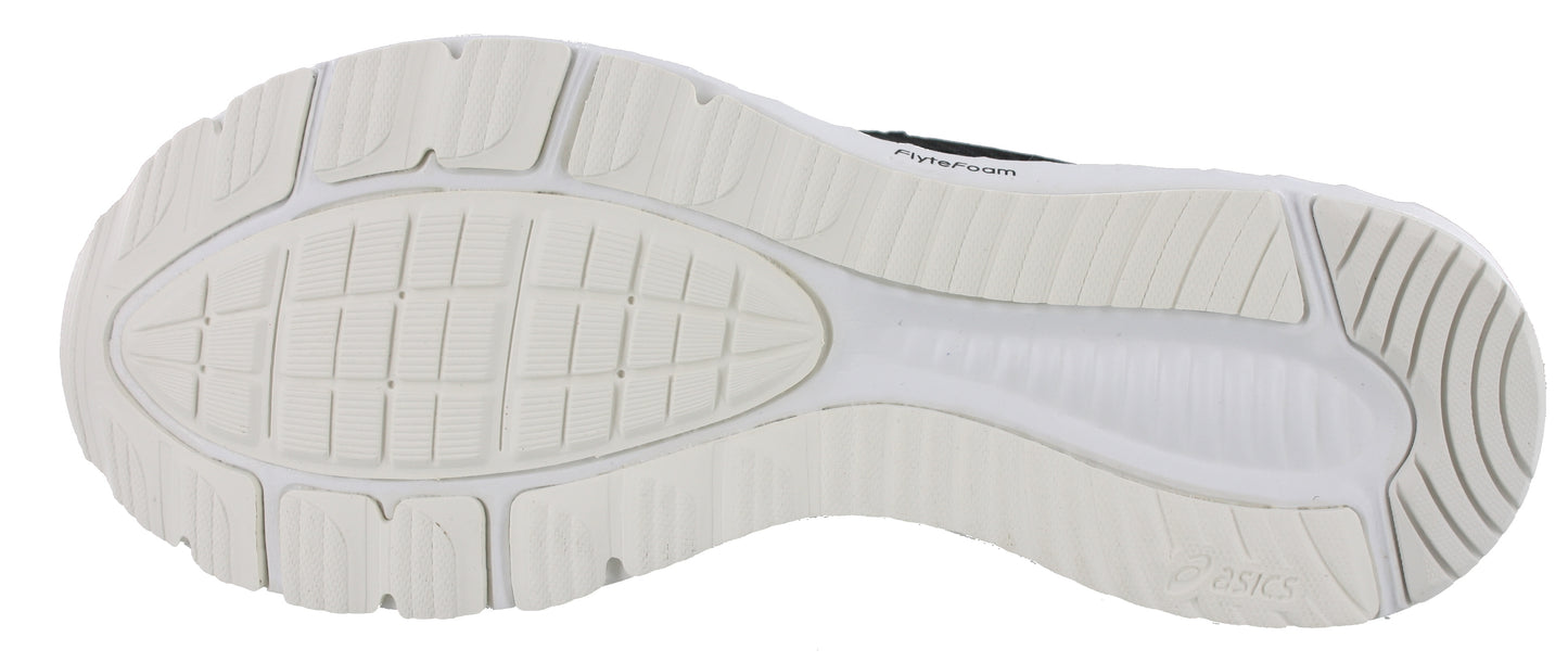 White sole of Black/White136 ASICS Men Walking Cushioned Running Shoes Roadhawk FF 2