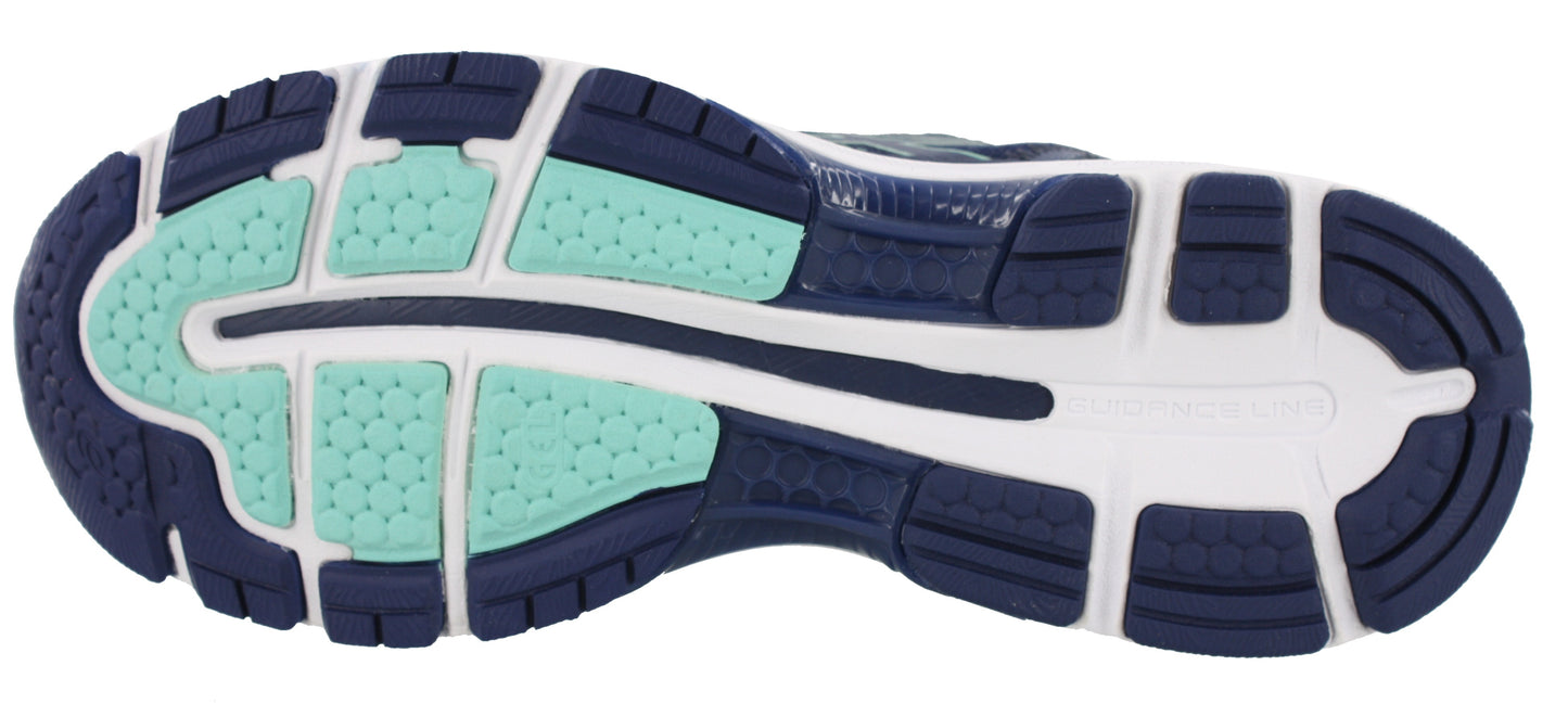 
                  
                    Sole of Indigo Blue/Blue/Green ASICS Women Walking Trail Cushioned Running Shoes Nimbus 20
                  
                