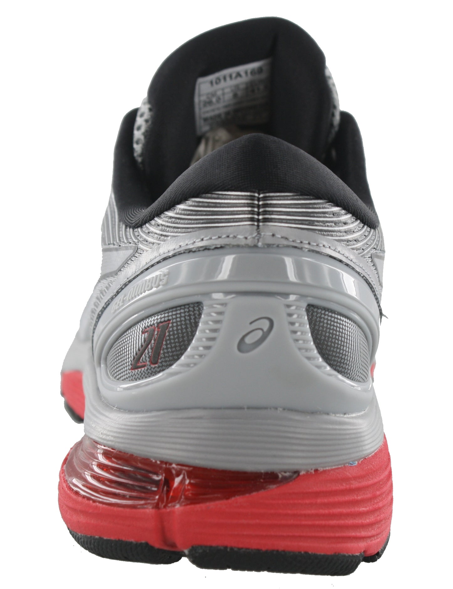 Back of Sheet Rock/Black ASICS Men Walking Trail Cushioned Running Shoes Gel Nimbus 21