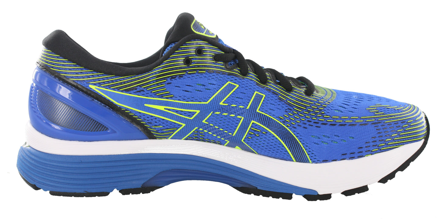 
                  
                    Medial of Illusion Blue with Yellow & Black accents ASICS Men Walking Trail Cushioned Running Shoes Gel Nimbus 21
                  
                