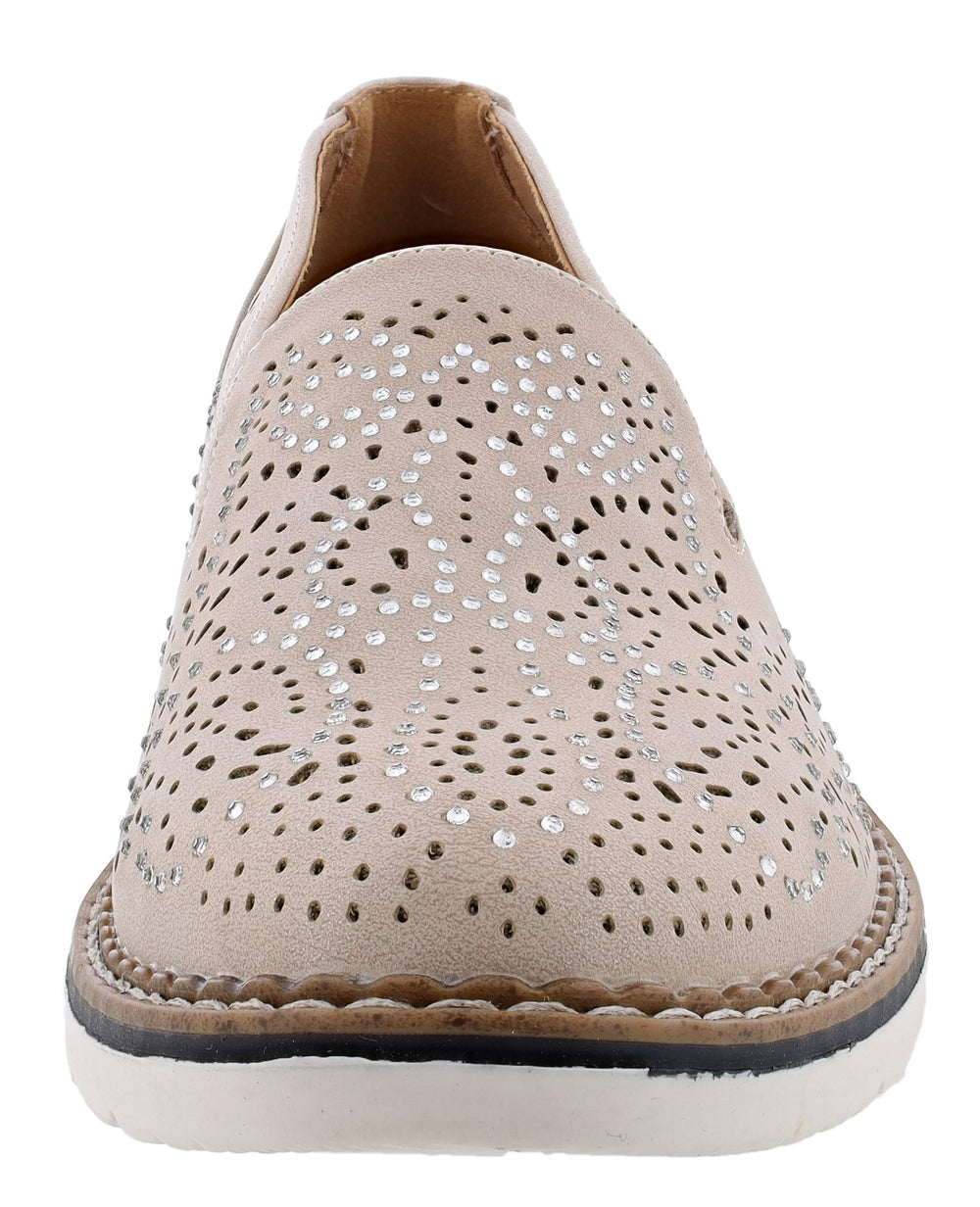 【在庫限り】 Patrizia Geva Bedazzled Slip On Shoes – Shoe City ピアス