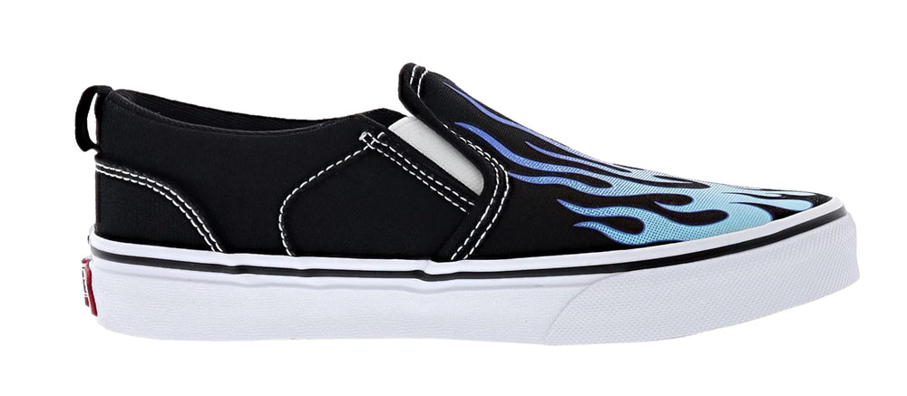 Vans Kid s Asher Graphic Print Slip On Sneakers Shoe City