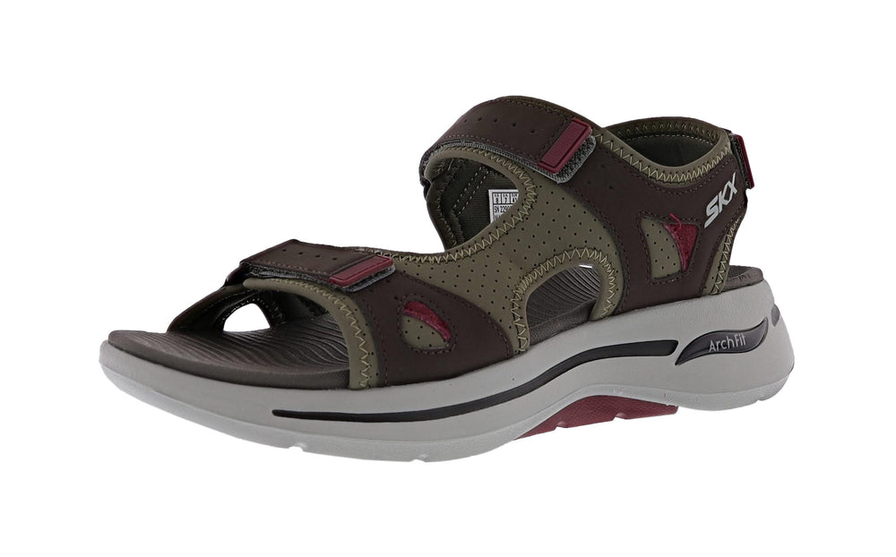 Skechers Go Walk Arch Fit Mission II Hook Loop Strap Sandal