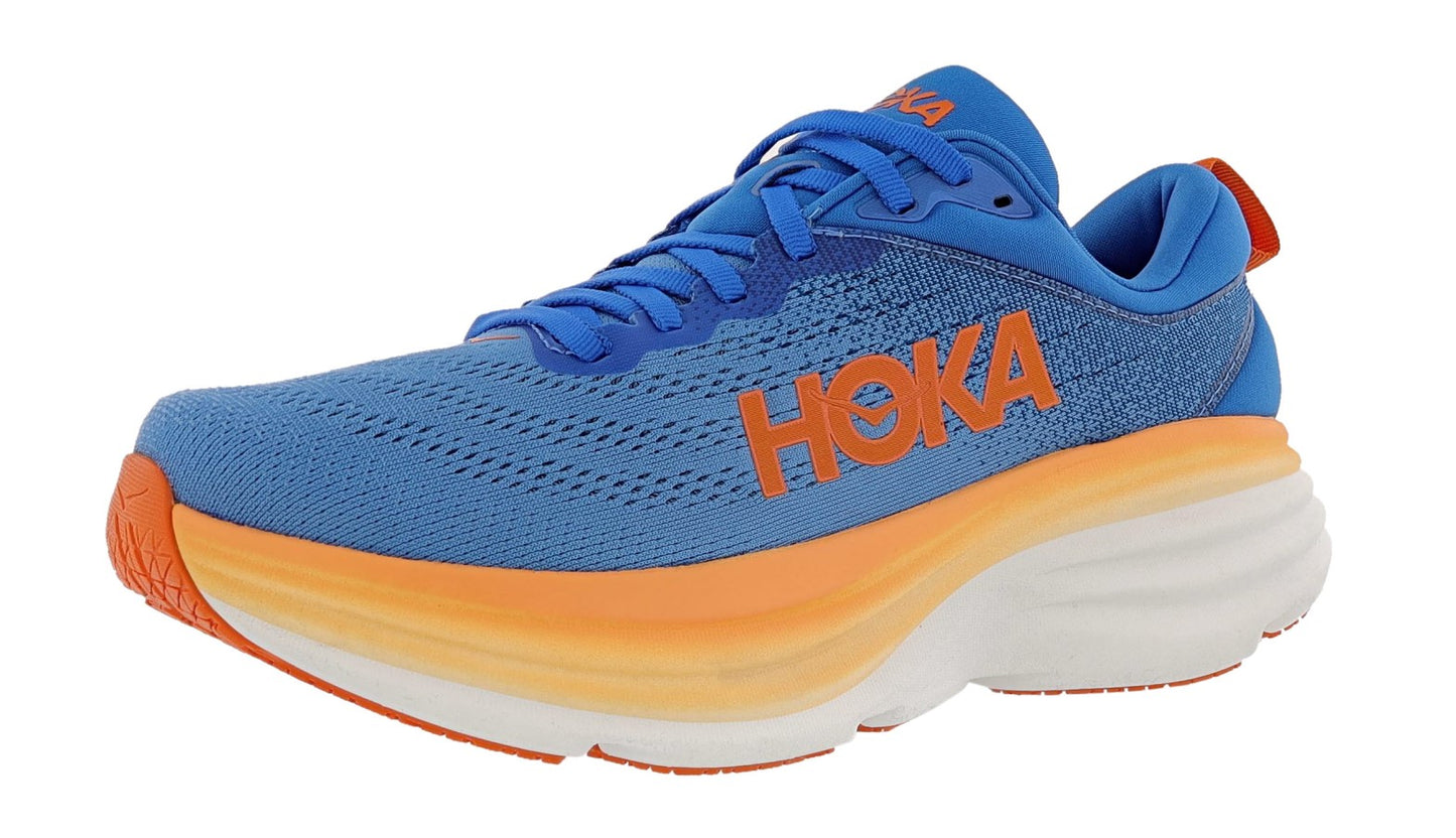 
                  
                    45 degree angle of Hoka Men's Bondi 8 Ultra Cushioned Walkig & Running Shoes
                  
                