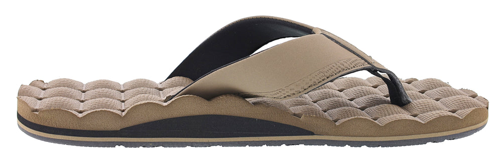 Volcom Recliner Sandals Mens Size 9 Brown With Black Sole Comfortable Flip-Flops Men main image 4