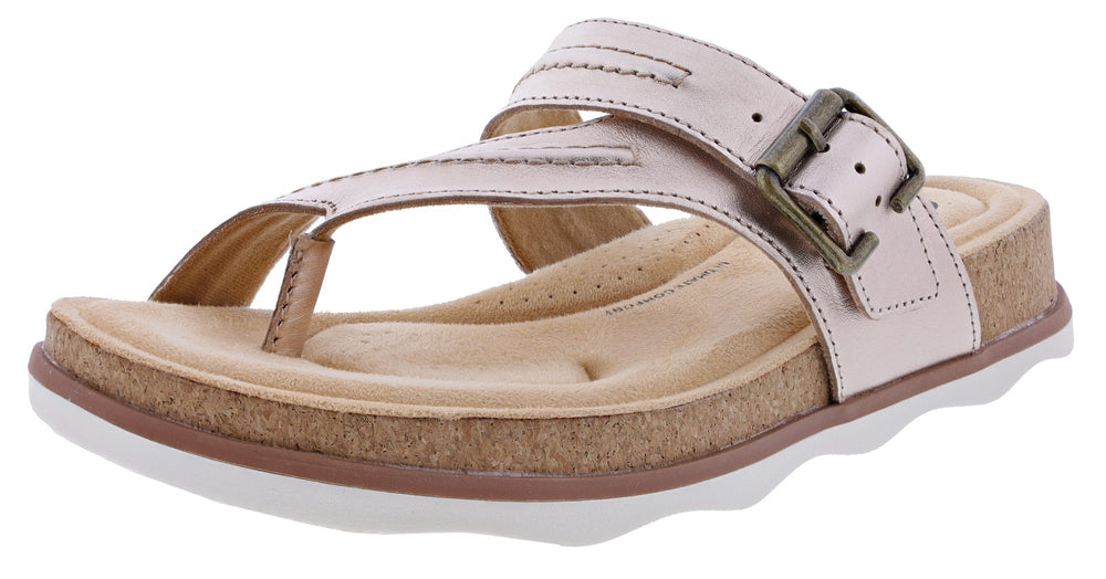 Clarks ladies toe post sandals best sale