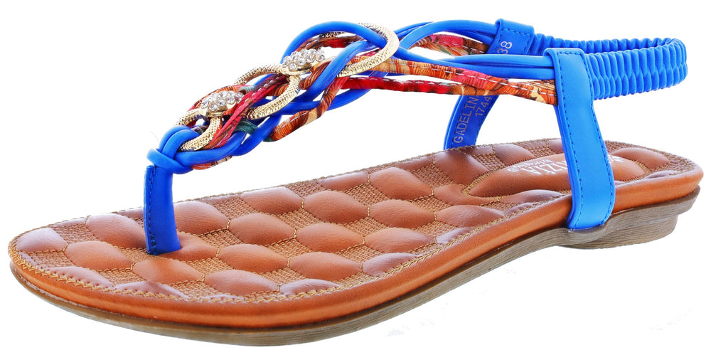 
                  
                    Patrizia Womens Gadelina Lightweight Summer T-Strap Sandals
                  
                