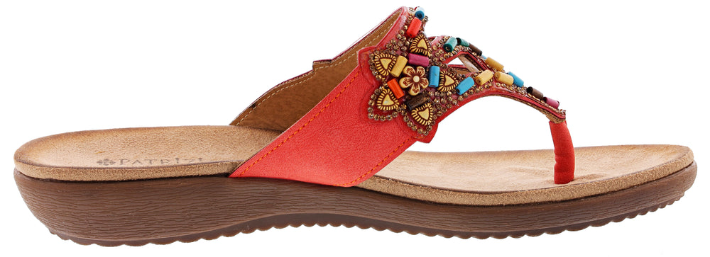 Patrizia Vizzan Embroidered Thong sandals Women's | Shoe City