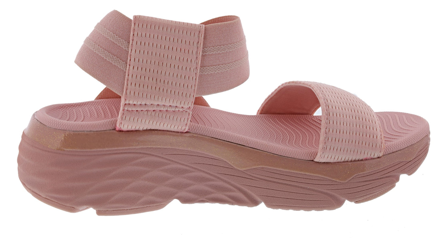 Skechers Max Cushioning Swerve Strappy Sandals- Women | Shoe City