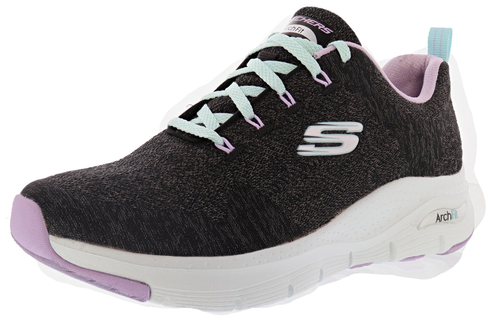Skechers Arch Fit Comfy Wave Walking Shoes-Women|Shoe City