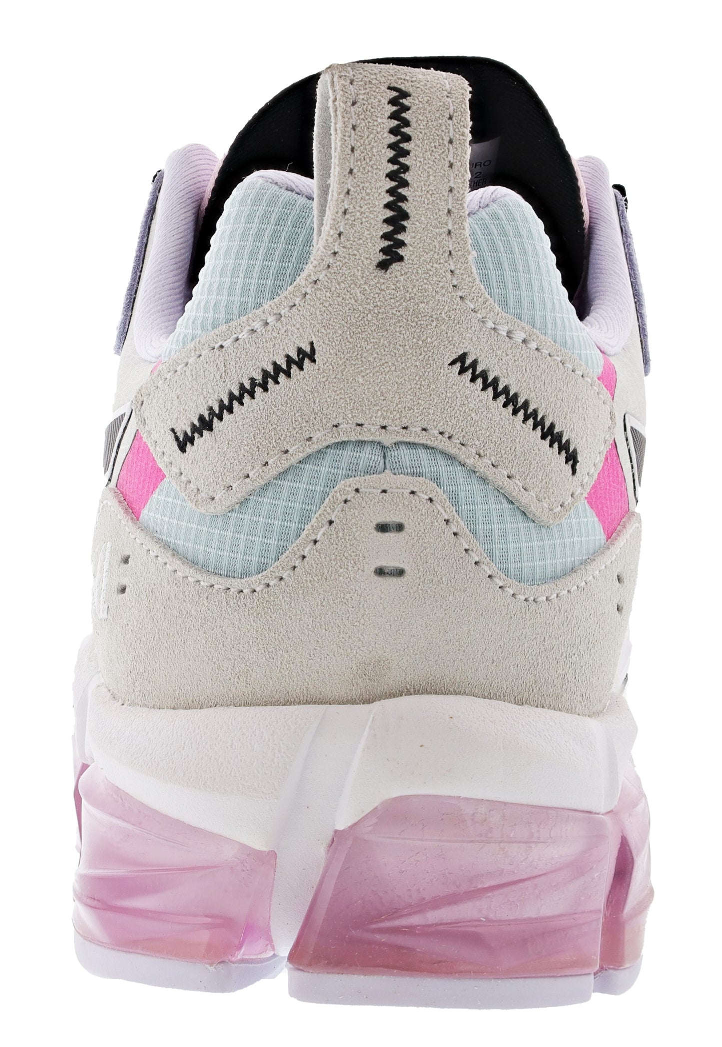 
                  
                    Back of Aqua Angel/Hot Pink Asics Gel Quantum 180 Women's Running Shoes for Overpronation
                  
                