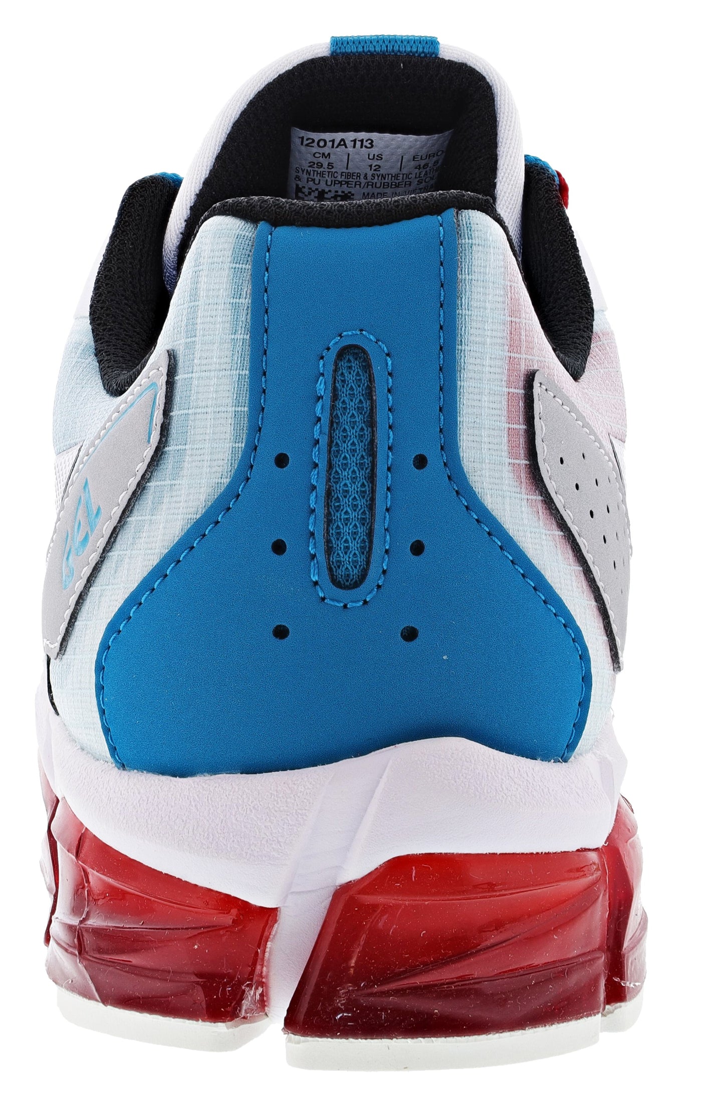 
                  
                    Back of Classic Red/Teal Blue Asics Gel Quantum 360 6 Men's Lightweight Running Shoes
                  
                