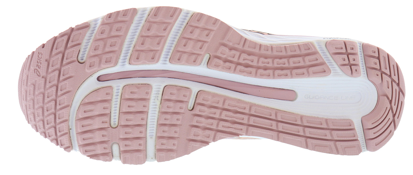 
                  
                    Sole of Lateral of Watershed Rose/Rose Gold ASICS Women Cushioned Running Shoes Cumulus 21
                  
                