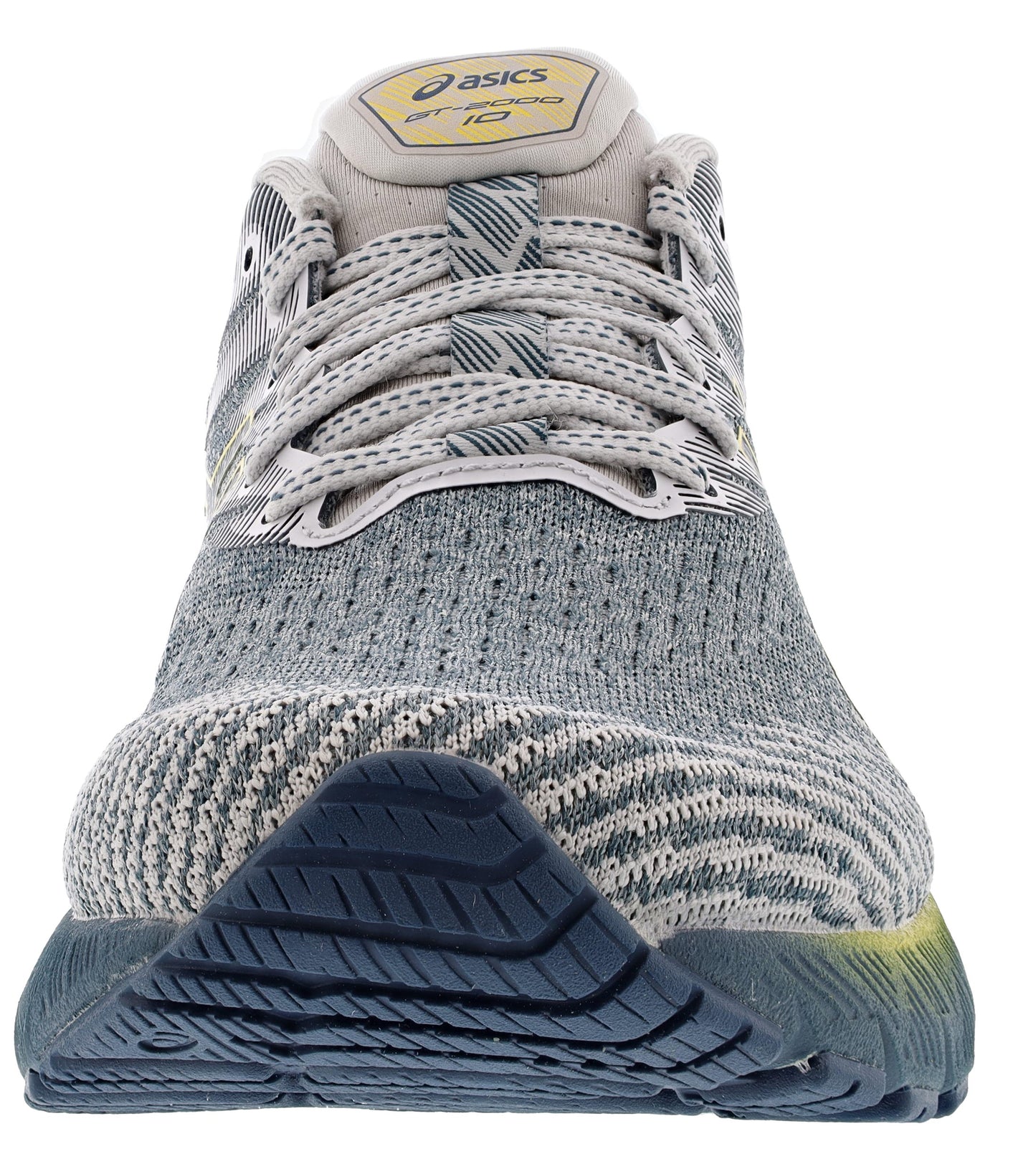 
                  
                    Front of Magnetic Blue/Tai-Chi Yellow ASICS Men’s Walking Trail Cushioned Running Shoes GT 2000 10
                  
                