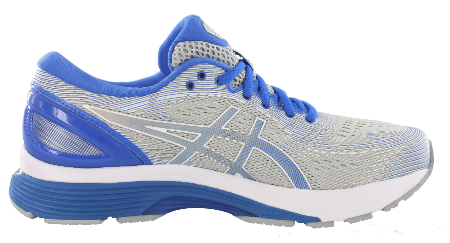 
                  
                    Medial of Mid Grey/Illusion Blue ASICS Gel Nimbus 21 Lite Show Men's Running Shoes
                  
                