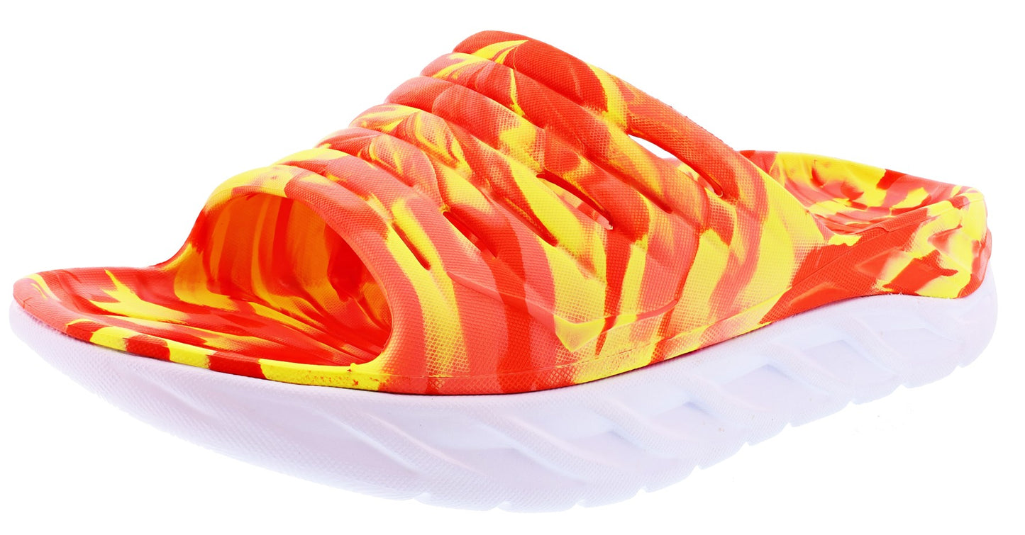 
                  
                    Hoka Unisex Ora Recovery Slide Swirl Sandals for Plantar Fasciitis
                  
                