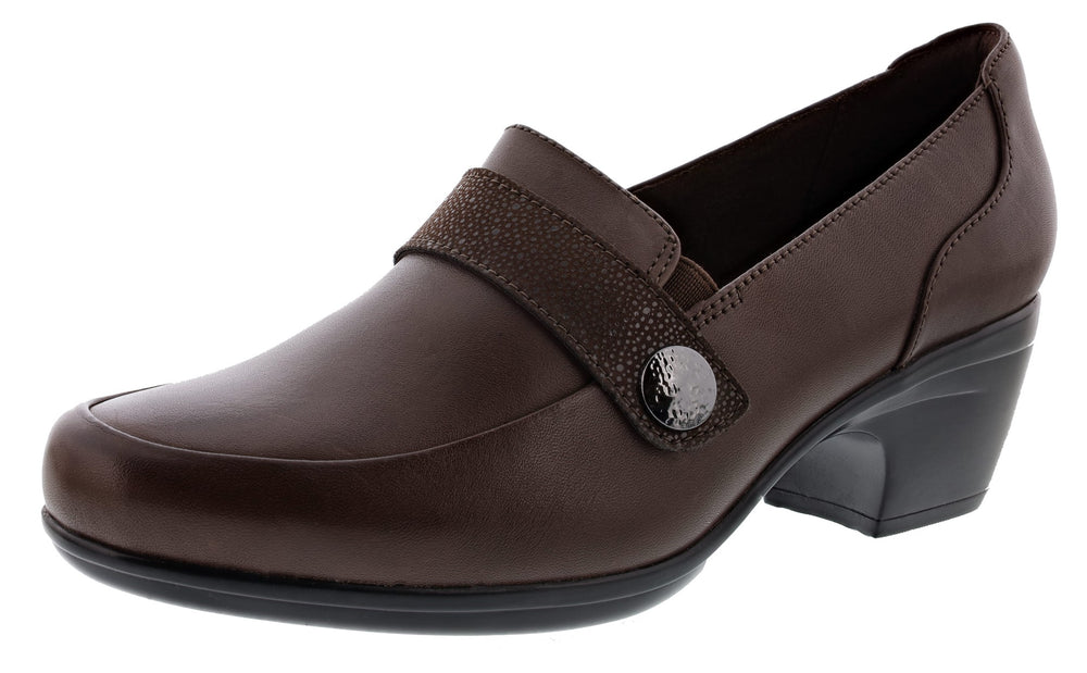Clarks Emily Andria Slip-On Loafer Pump Shoes Women's