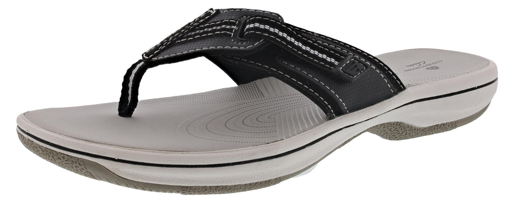 
                  
                    Clarks Women Cloudsteppers Walking Flip Flop Sandals Brinkley Jazz
                  
                