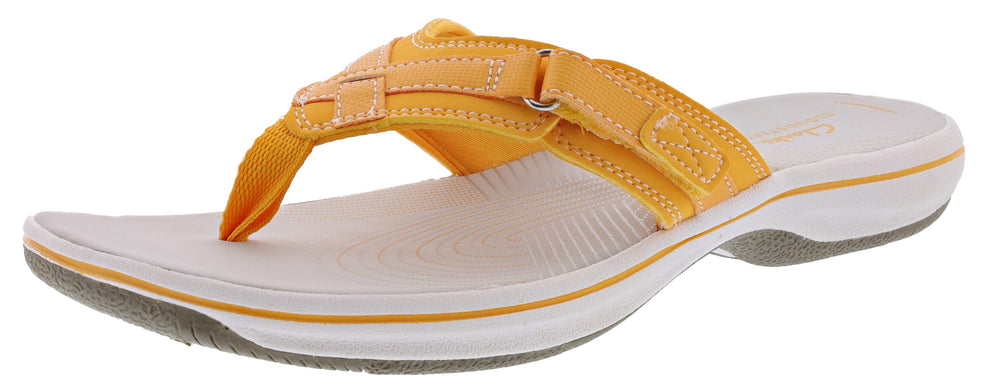 Clarks Breeze Sea Teenslippers voor dames, synthetisch bruin, 38 EU Clarks Breeze Sea Teenslippers voor dames, synthetisch bruin, 38 EU