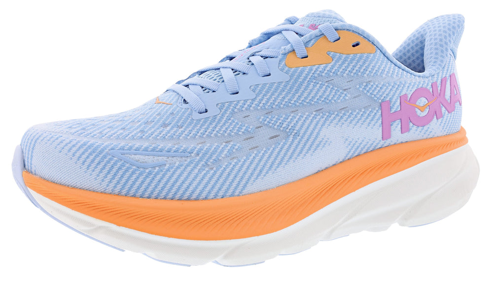 HOKA Women's Clifton 9 Airy Blue/Ice Water / 7.5 / Wide