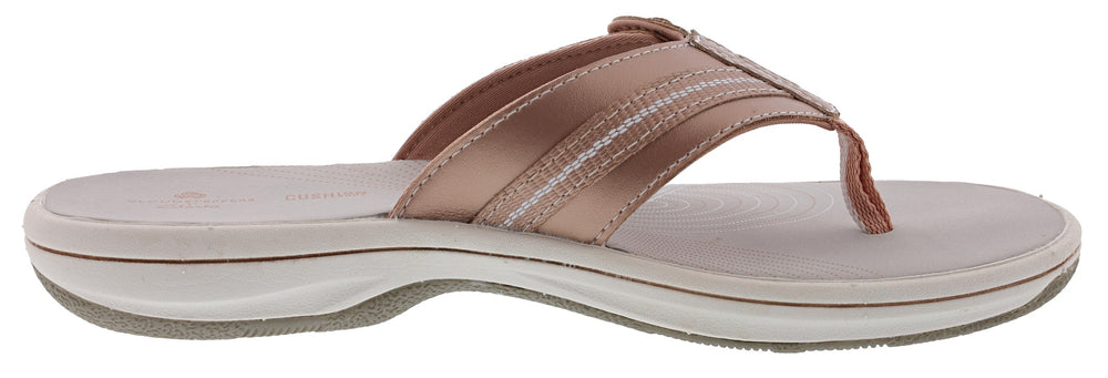 
                  
                    Clarks Women Cloudsteppers Walking Flip Flop Sandals Brinkley Jazz
                  
                