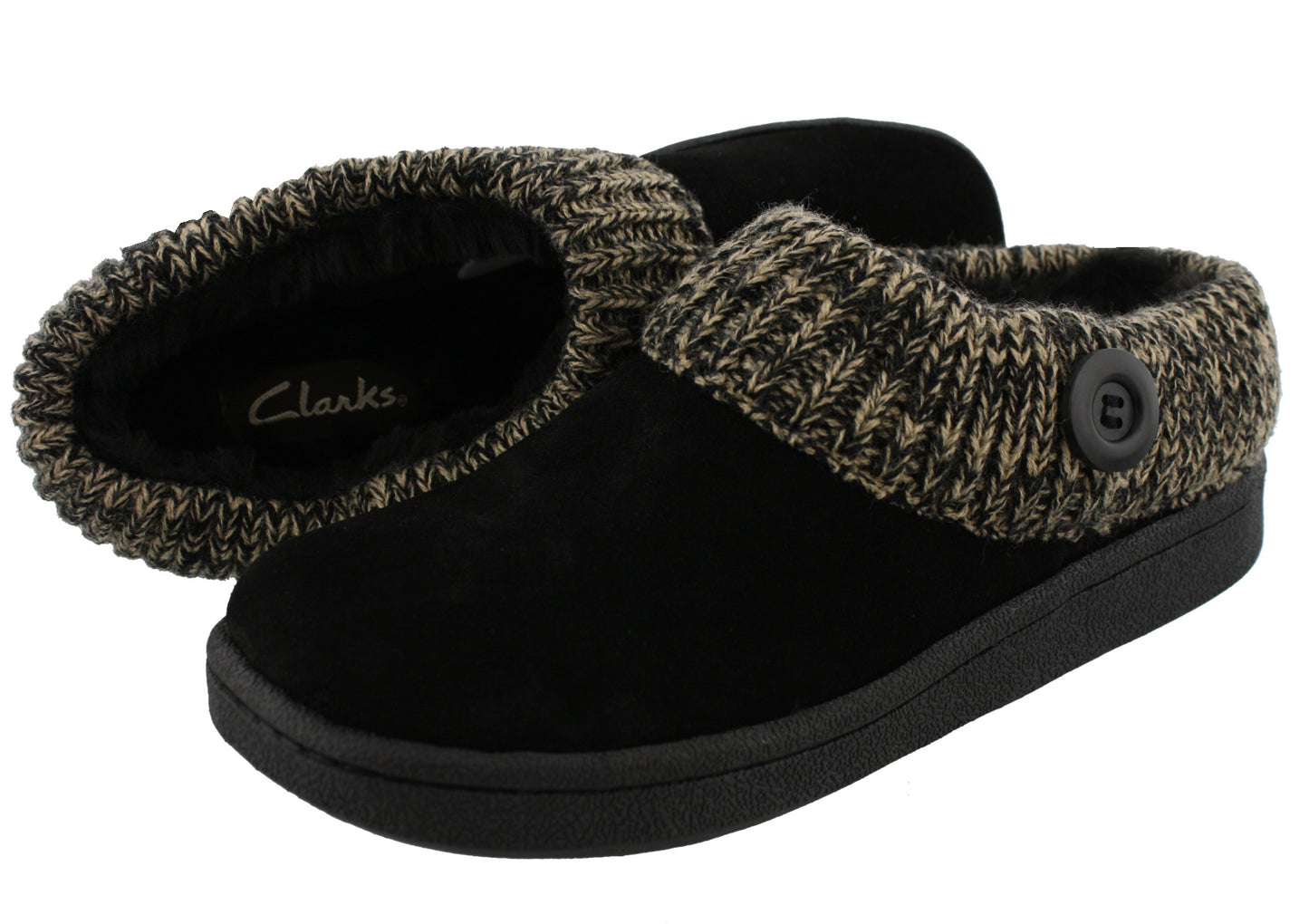 
                  
                    Clarks Women's Knitted Collar Clog Winter Slippers Angelina
                  
                