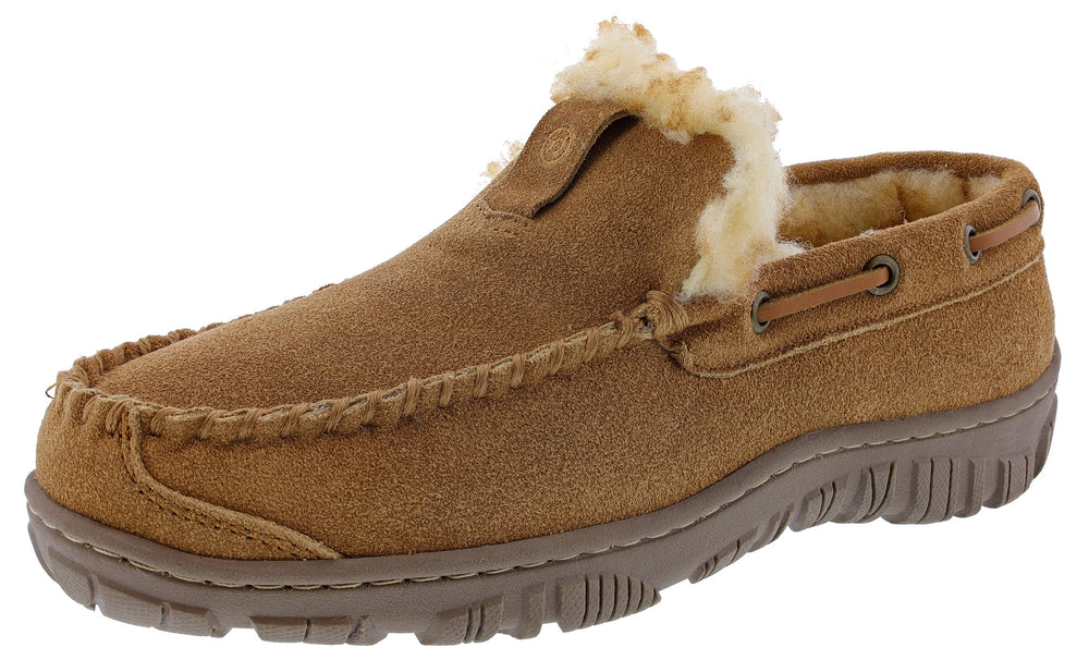 
                  
                    Clarks Men Warm Cozy Easy On Slip On Moccasin Slippers Warren
                  
                