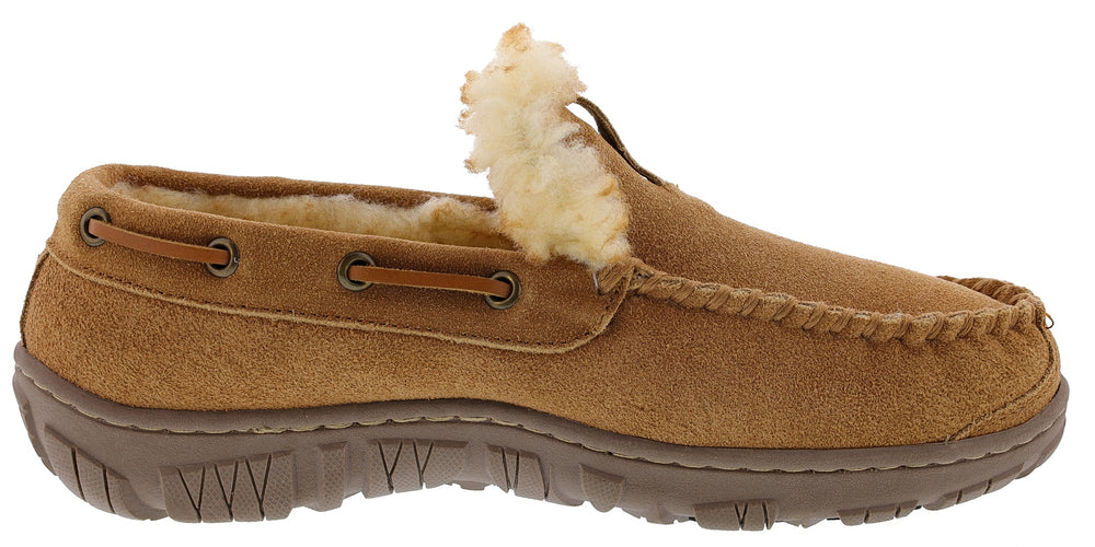 
                  
                    Clarks Men Warm Cozy Easy On Slip On Moccasin Slippers Warren
                  
                