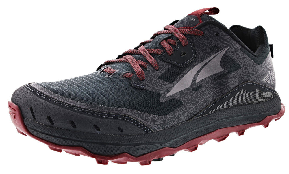 
                  
                    Lateral view of black/grey Altra Men's Lone Peak 6 Best Trail Running Shoes
                  
                